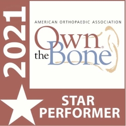 American Orthopedic Association Own the Bone Star Performer logo
