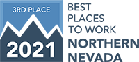 Best Places to Work Northern Nevada - third place 2021