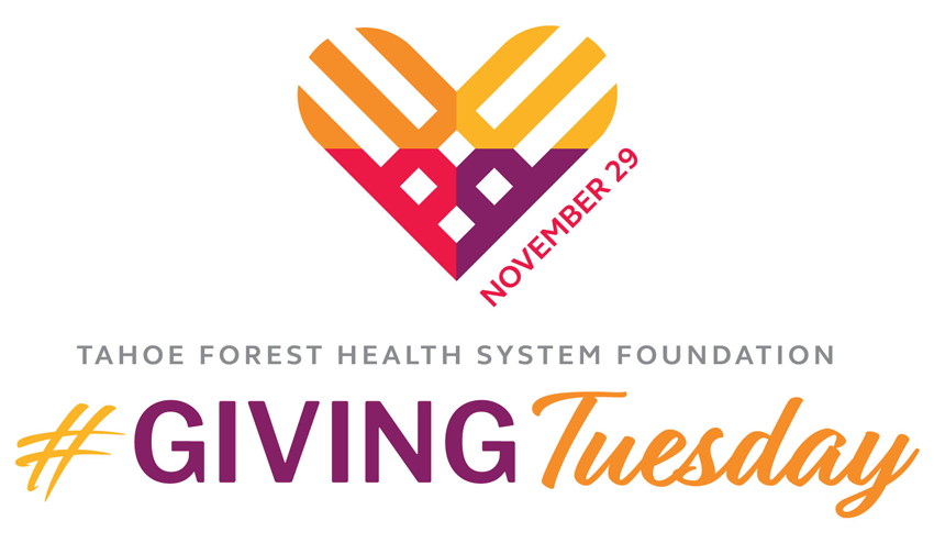 Tahoe Forest Health System #GivingTuesday Logo with heart and November 29