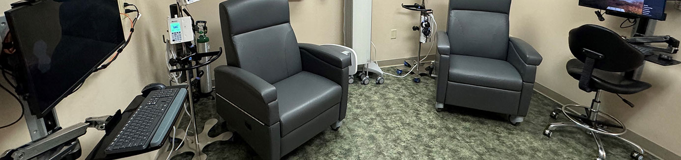 infusion room with comfy chairs