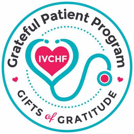 grateful patient logo stethoscope in shape of heart