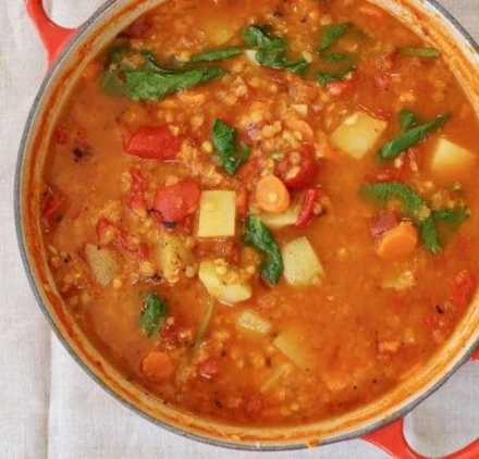 Veggie and Red Lentil Stew