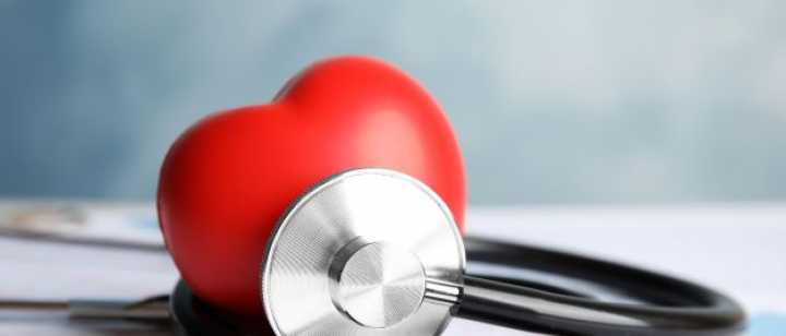 stethoscope on heart