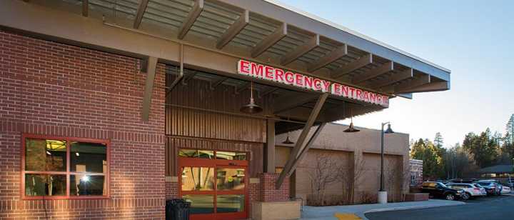 Emergency Room entrance at Tahoe Forest Hospital