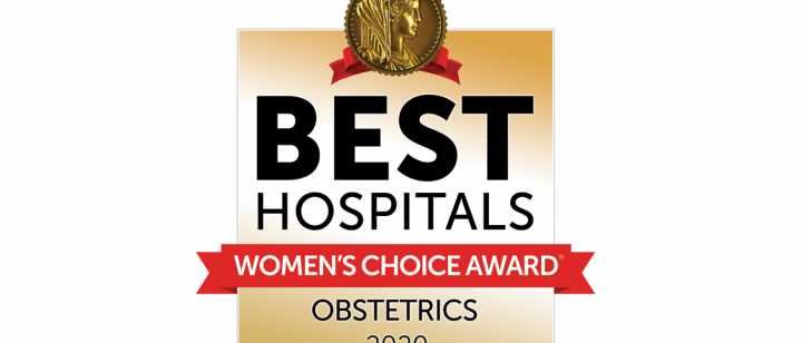 Women's Choice Award 2020 for Obstetrics designation seal