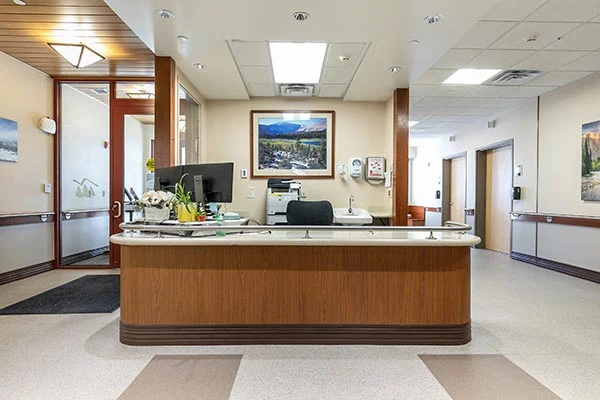 Nurses' station in the Long Term Care Center at Tahoe Forest Hospital