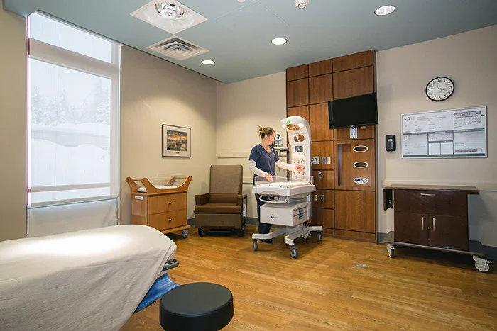 Delivery room at the Joseph Family Center Delivery room at the Joseph Family Center