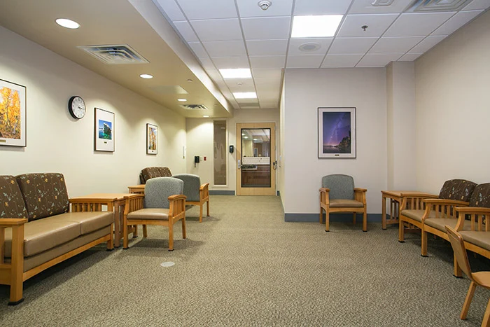 Waiting room at the Joseph Family Center Waiting room at the Joseph Family Center