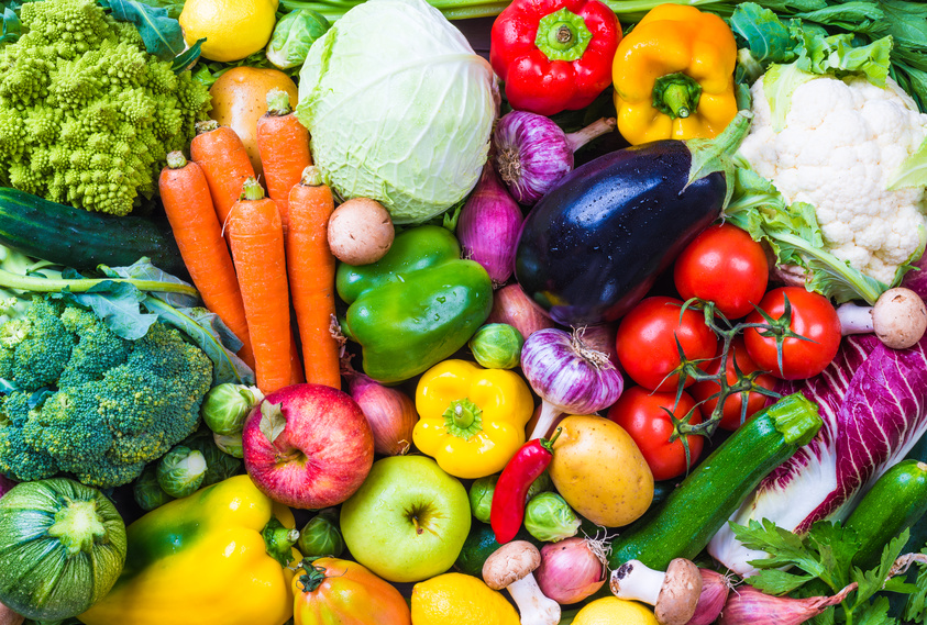 colorful array of fresh fruits and vegetables