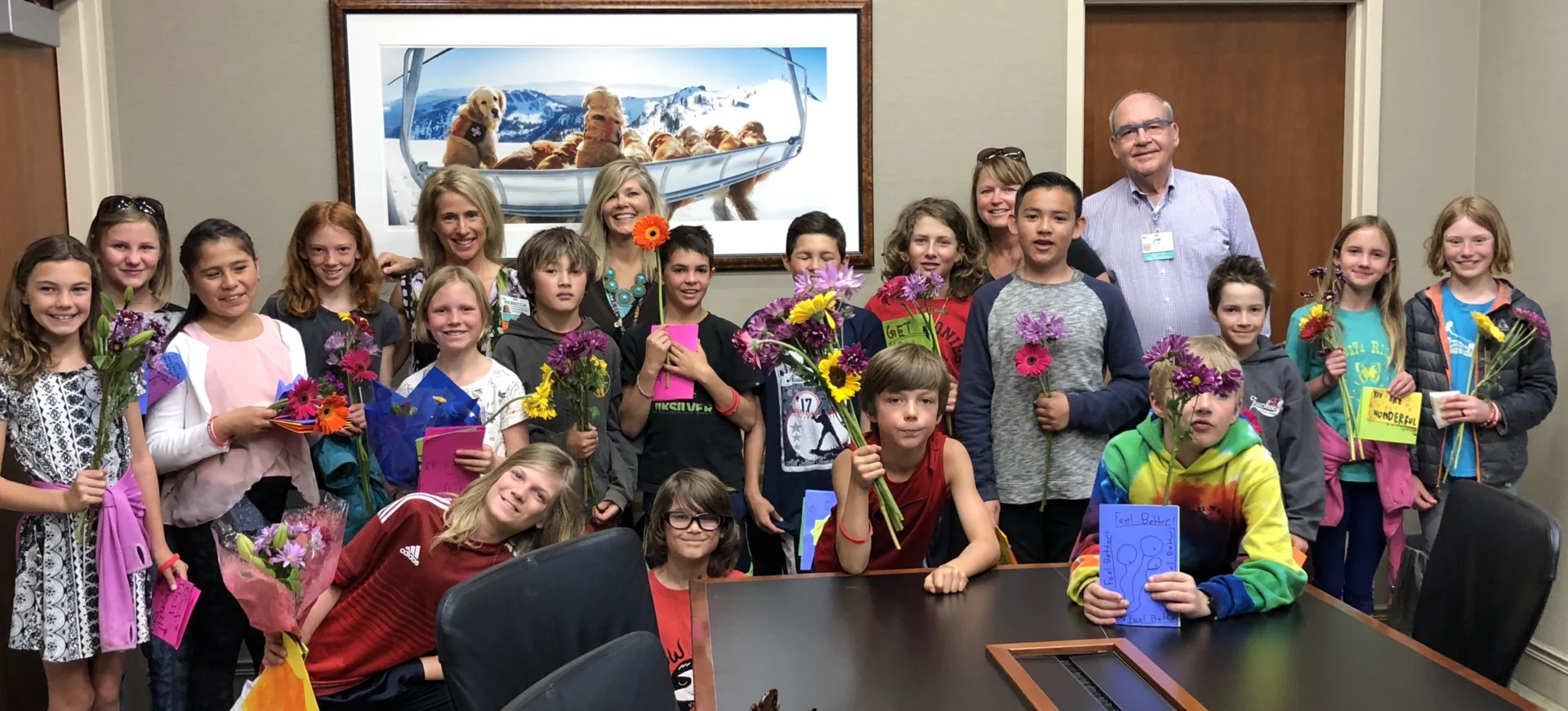 Group-photo Forth and Fifth Graders from Sierra Expeditionary Learning School