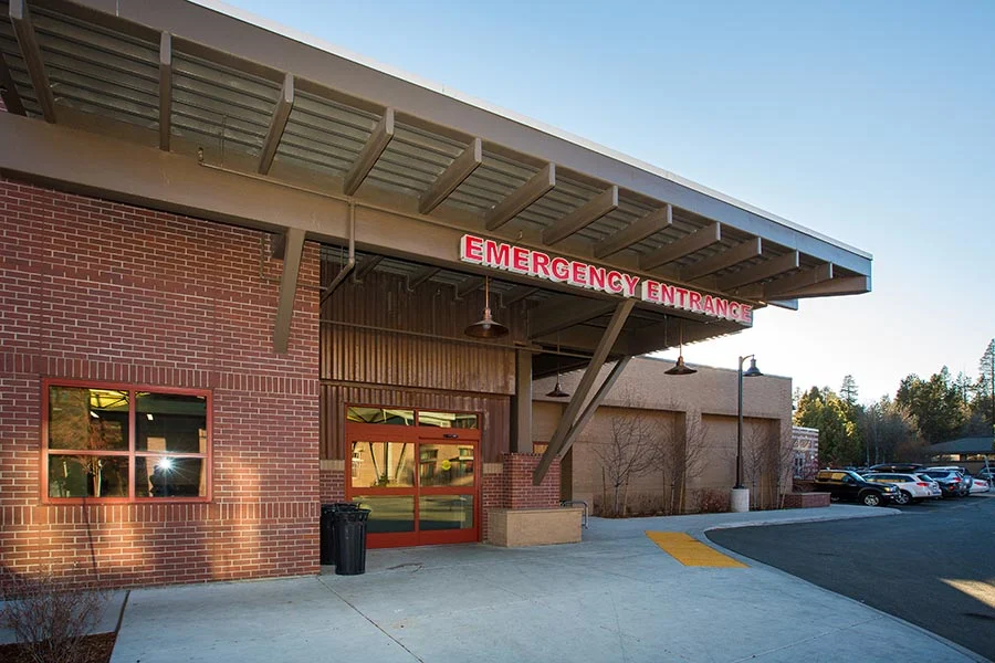 Hospital emergency department entrance