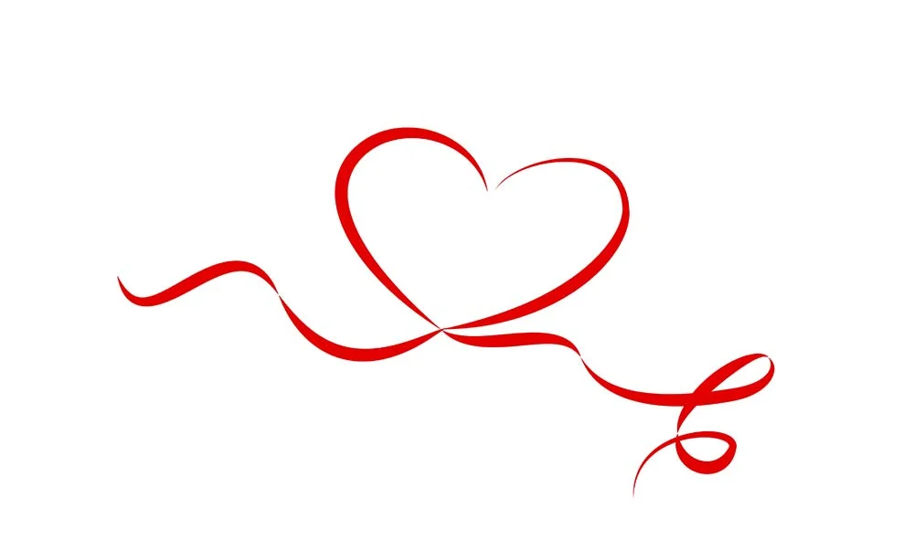 heart-graphic Heart ribbon graphic