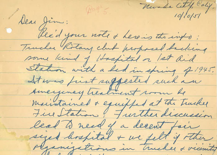 handwritten letter
