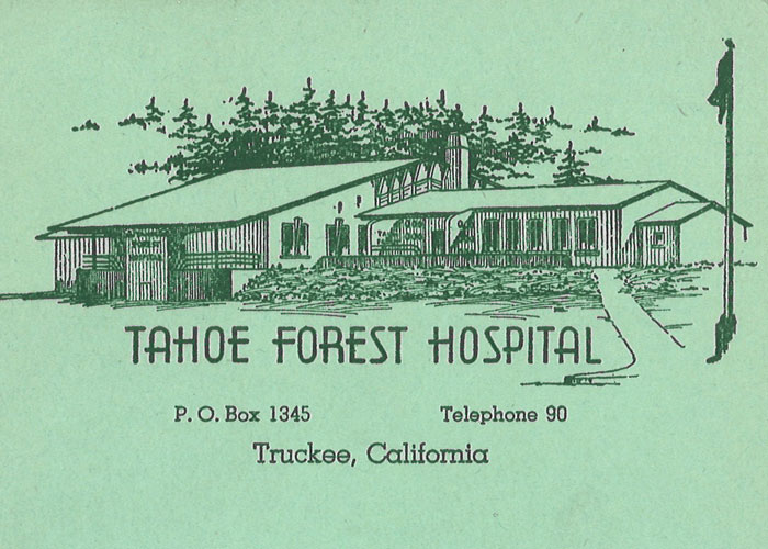 Tahoe Forest Hospital vintage postcard