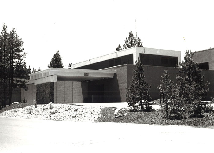 old black and white photograph of the hospital annex