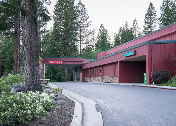 color photo of Incline Village hospital entrance
