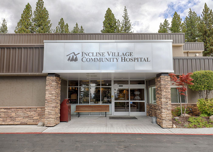 remodeled entrance of Incline Village Community Hospital