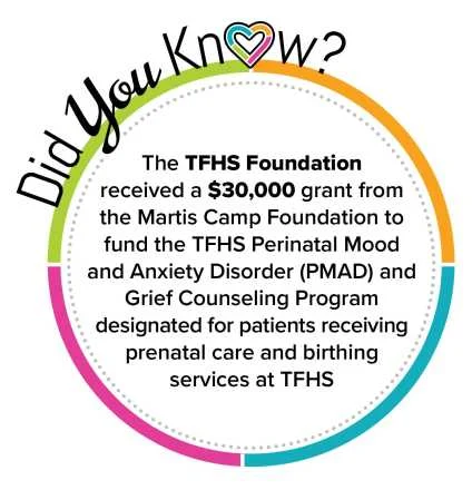 Martis Camp Foundation fund PMAD Did you know? TFHS Foundation fund graphic.