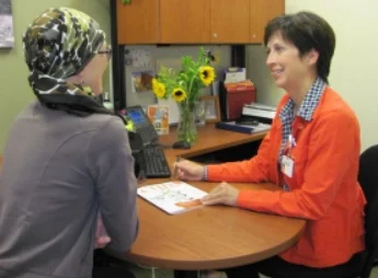 nn nurse navigator and patient