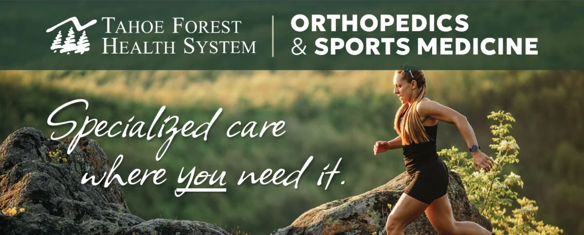 unnamed tahoe forest health system orthopedic and sports medicine specialized care where you need it. woman running.