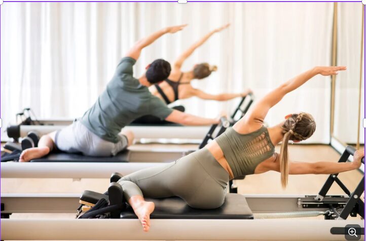 fitness pilates reformer exercise