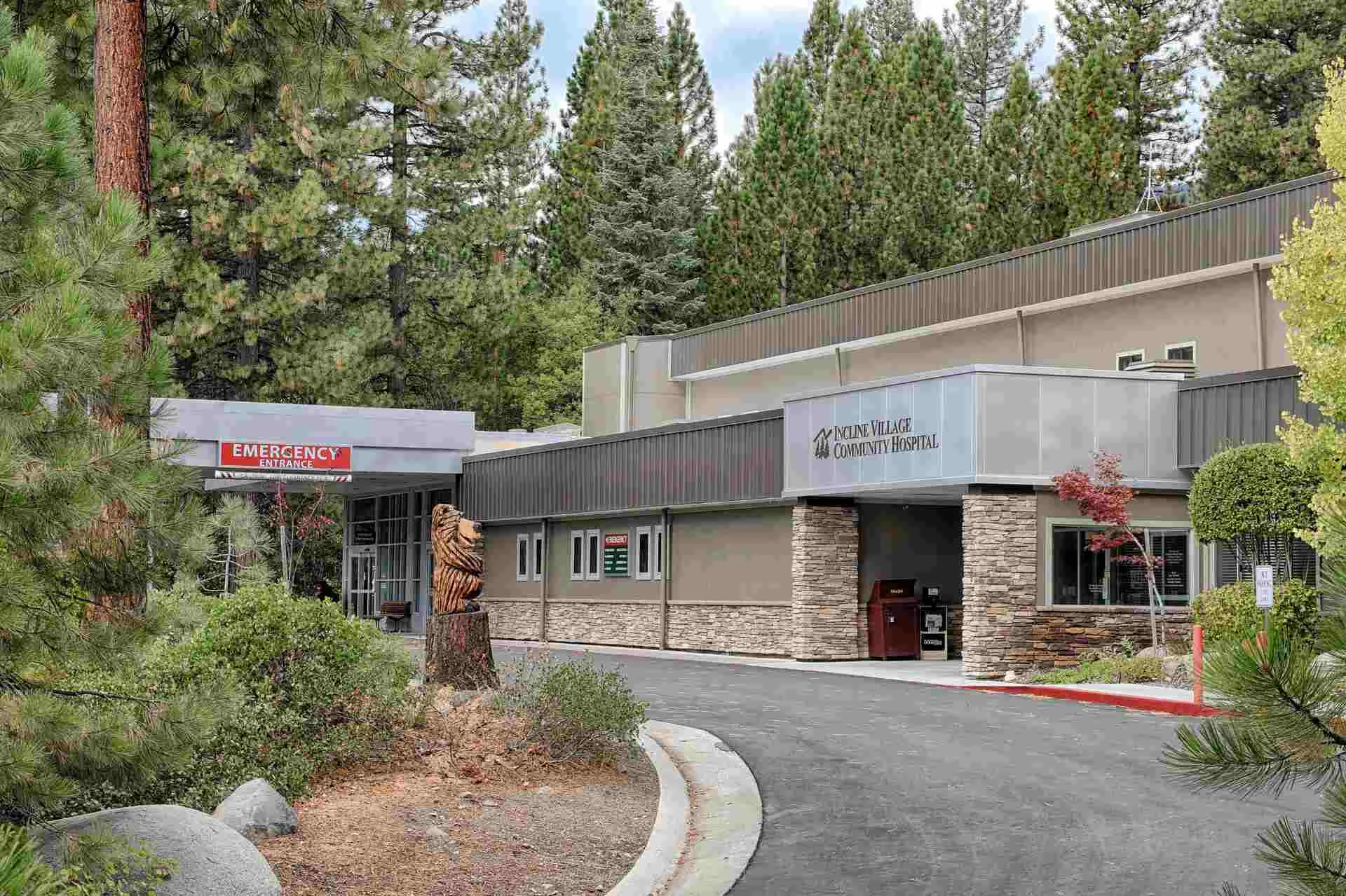Wide view of Incline Village Community Hospital