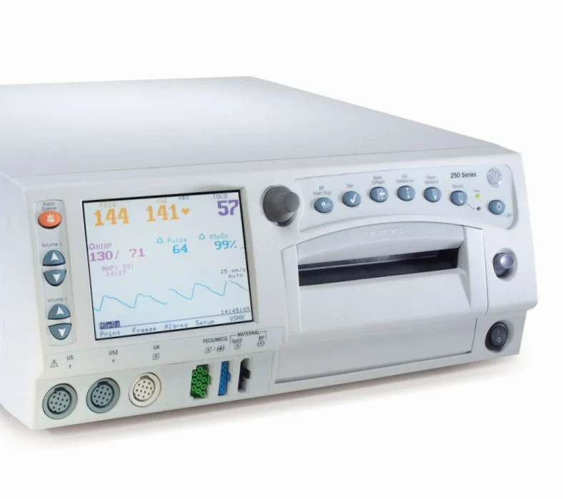 fetalmonitor Fetal Monitor with example metrics on the screen
