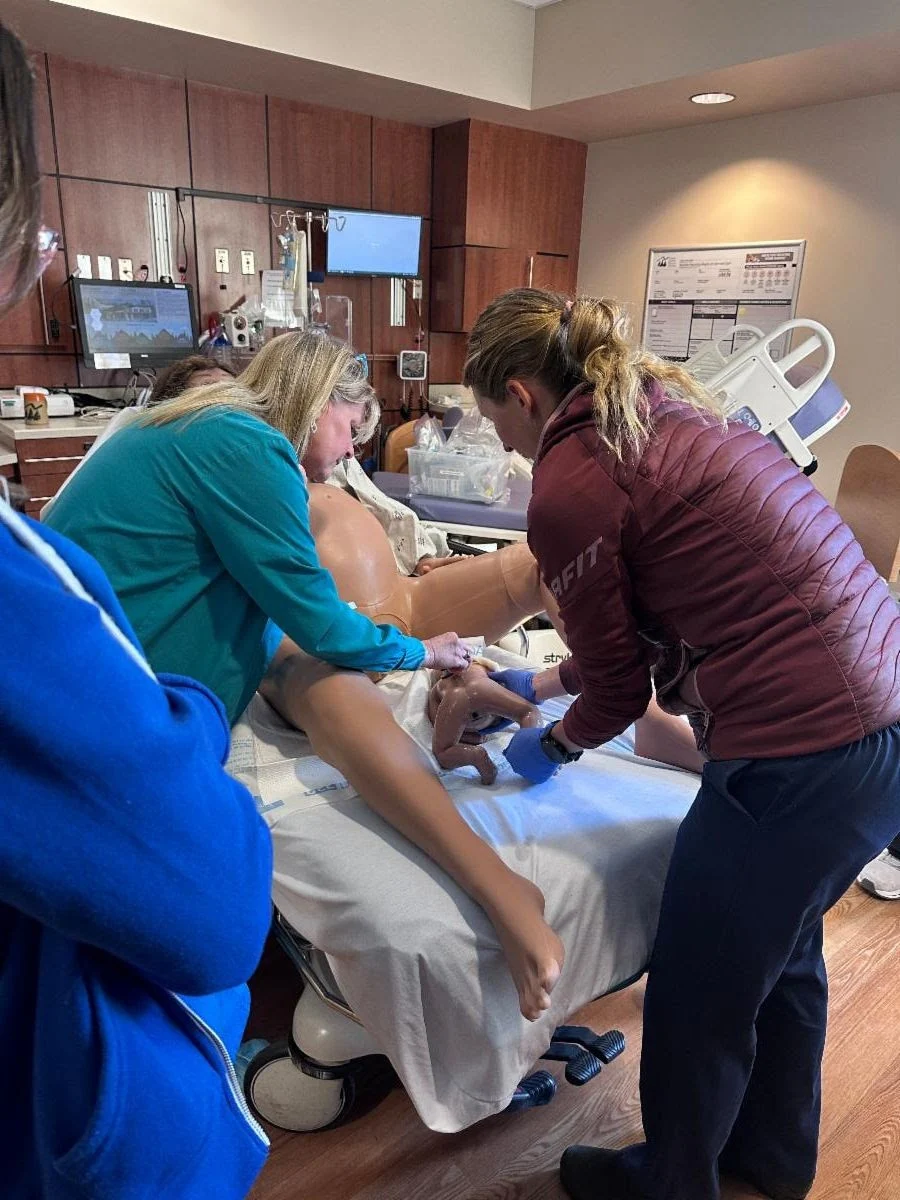victoriatory providers simulate birth with the victoria training device