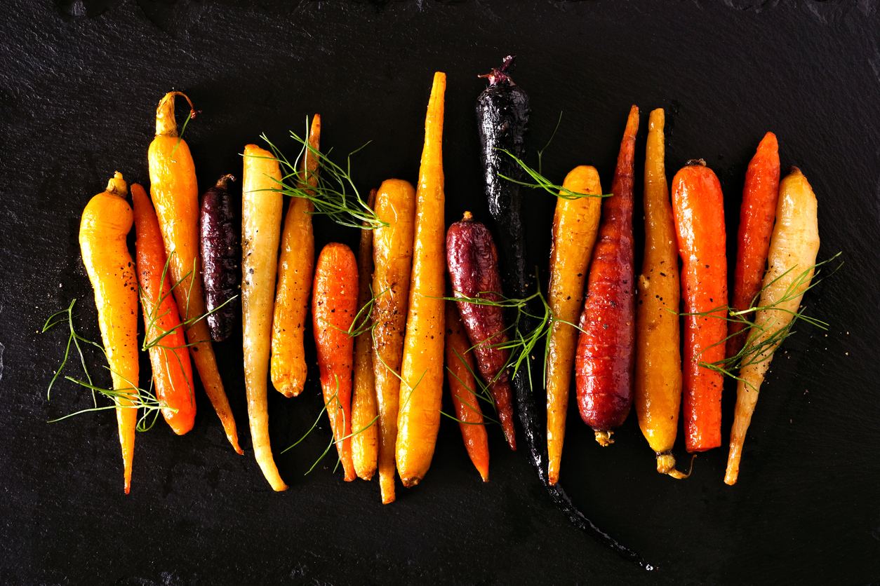 roasted rainbow carrots