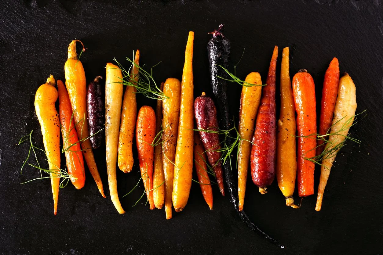 roasted rainbow carrots