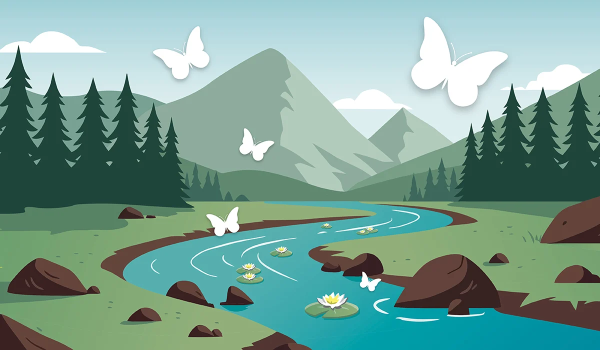 2025-TFHSF-Walkt-to-Remember_1200x700_Draft1 clip art of mountains, trees, river, and butterflies