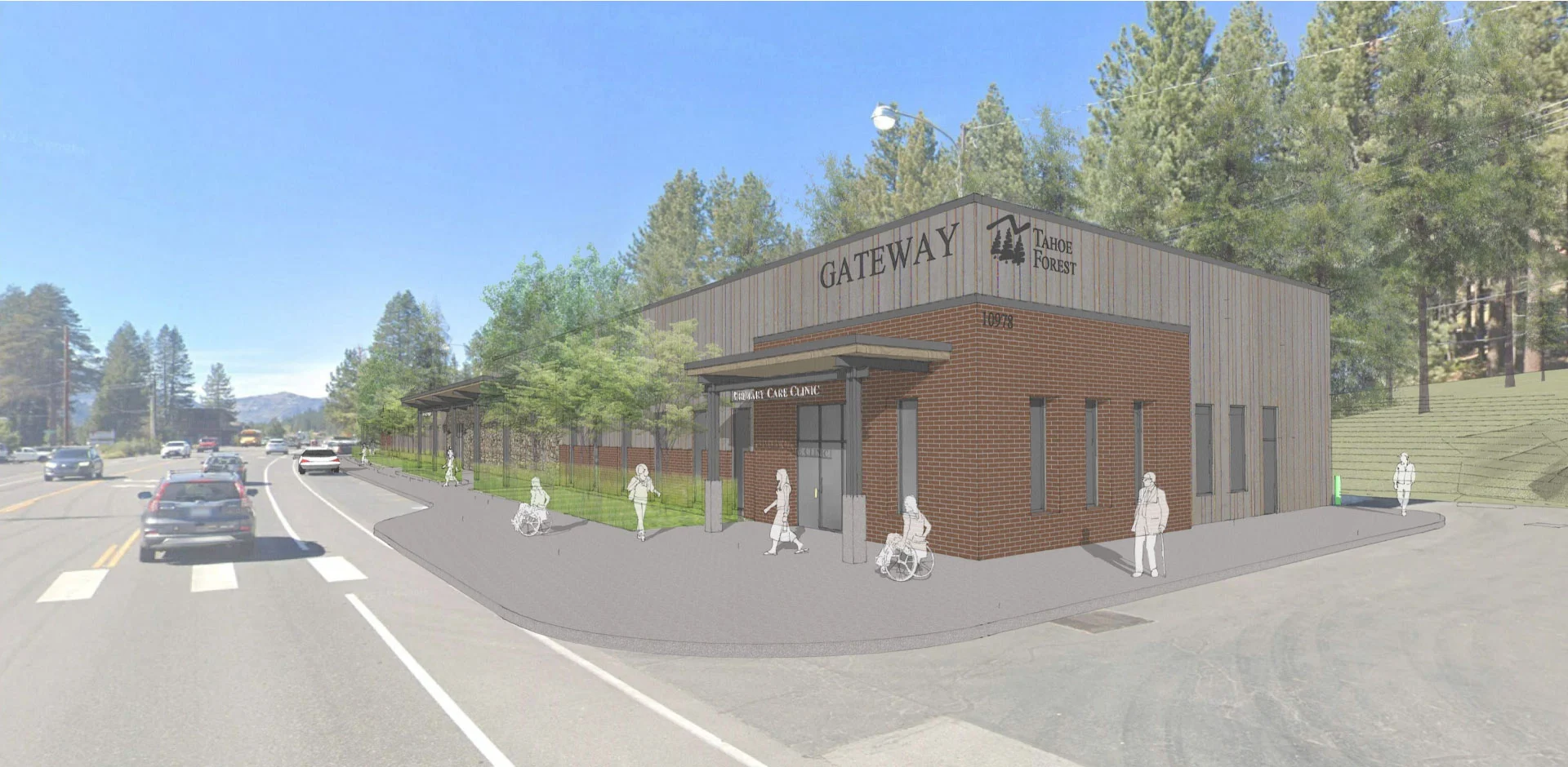 gateway Gateway center rendering view from the east