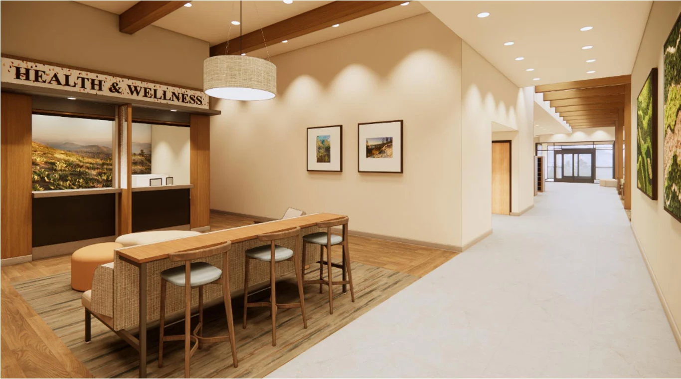 wellnesscenterrendering Health and Wellness Center rendering