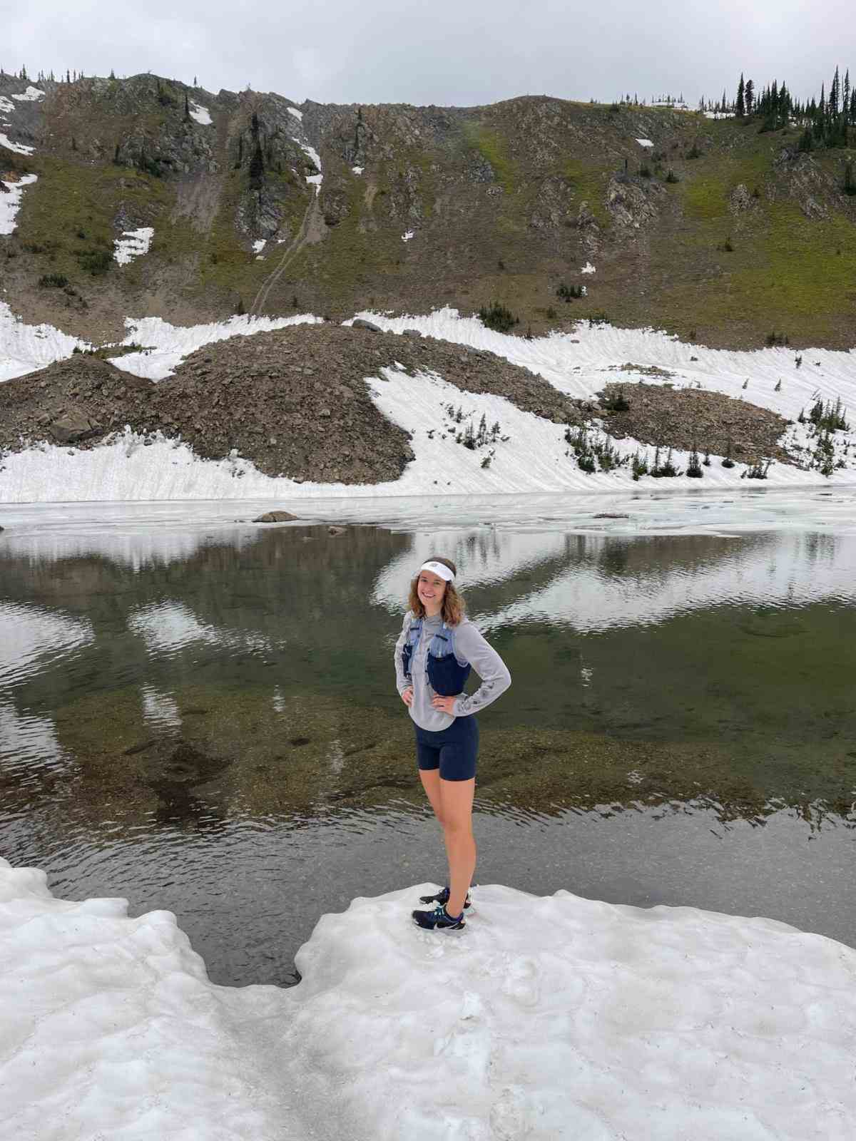 MollySitter Molly Sitter near snowy lake