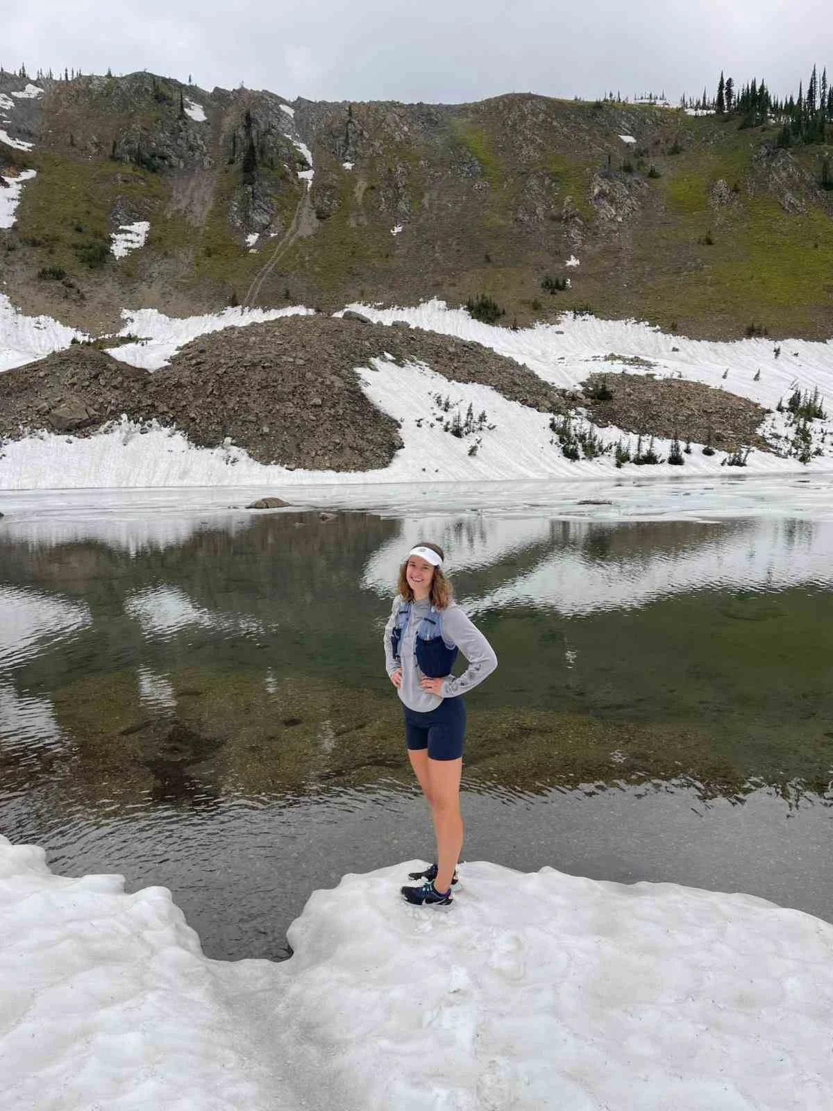 MollySitter Molly Sitter near snowy lake
