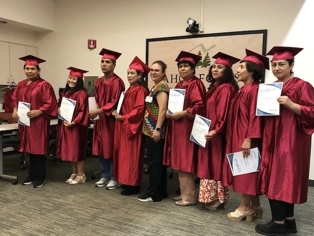 Prevent T2 Graduate 2 Prevent T2 graduates in red caps and gowns