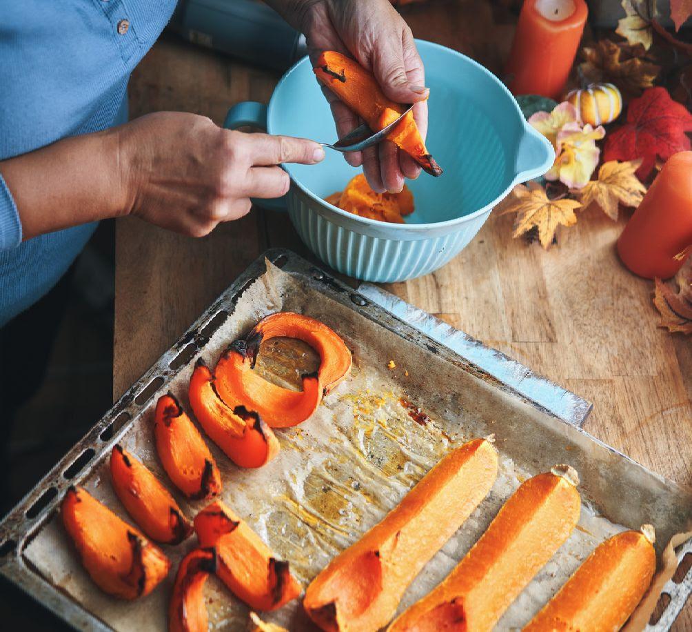preparingsquash preparing roasted squash