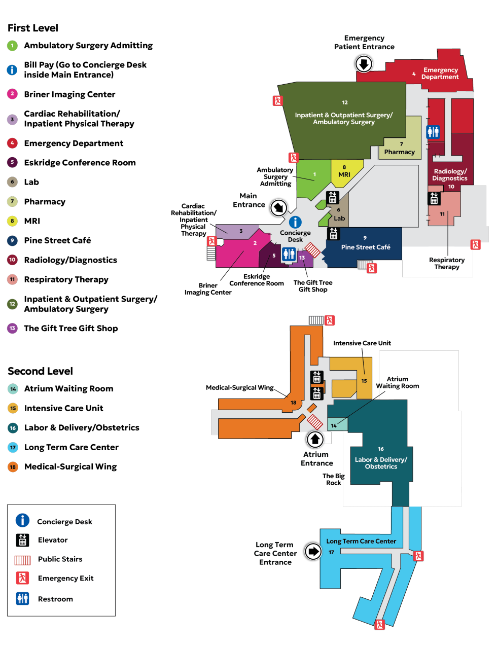 Facility Map of Tahoe Forest Hospital