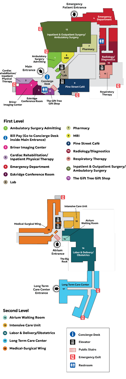 Facility Map of Tahoe Forest Hospital