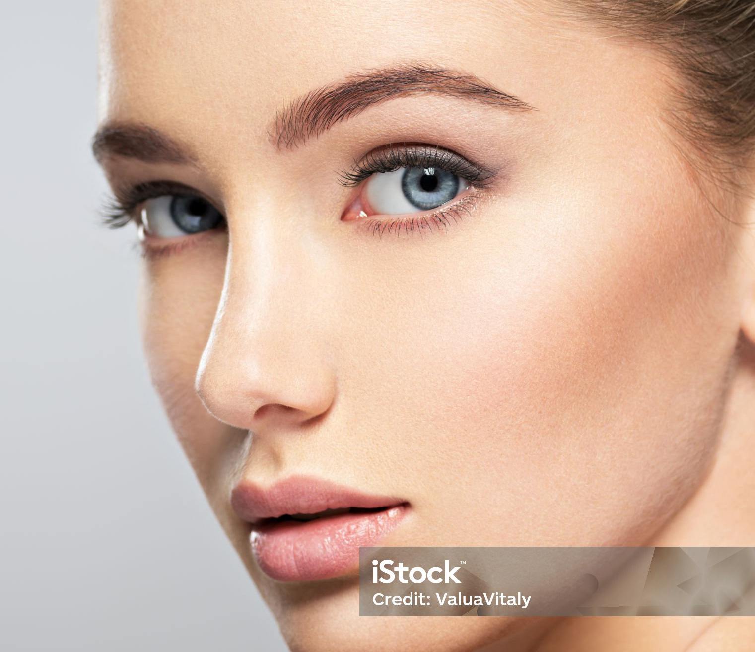 Close up of woman's face at an angle