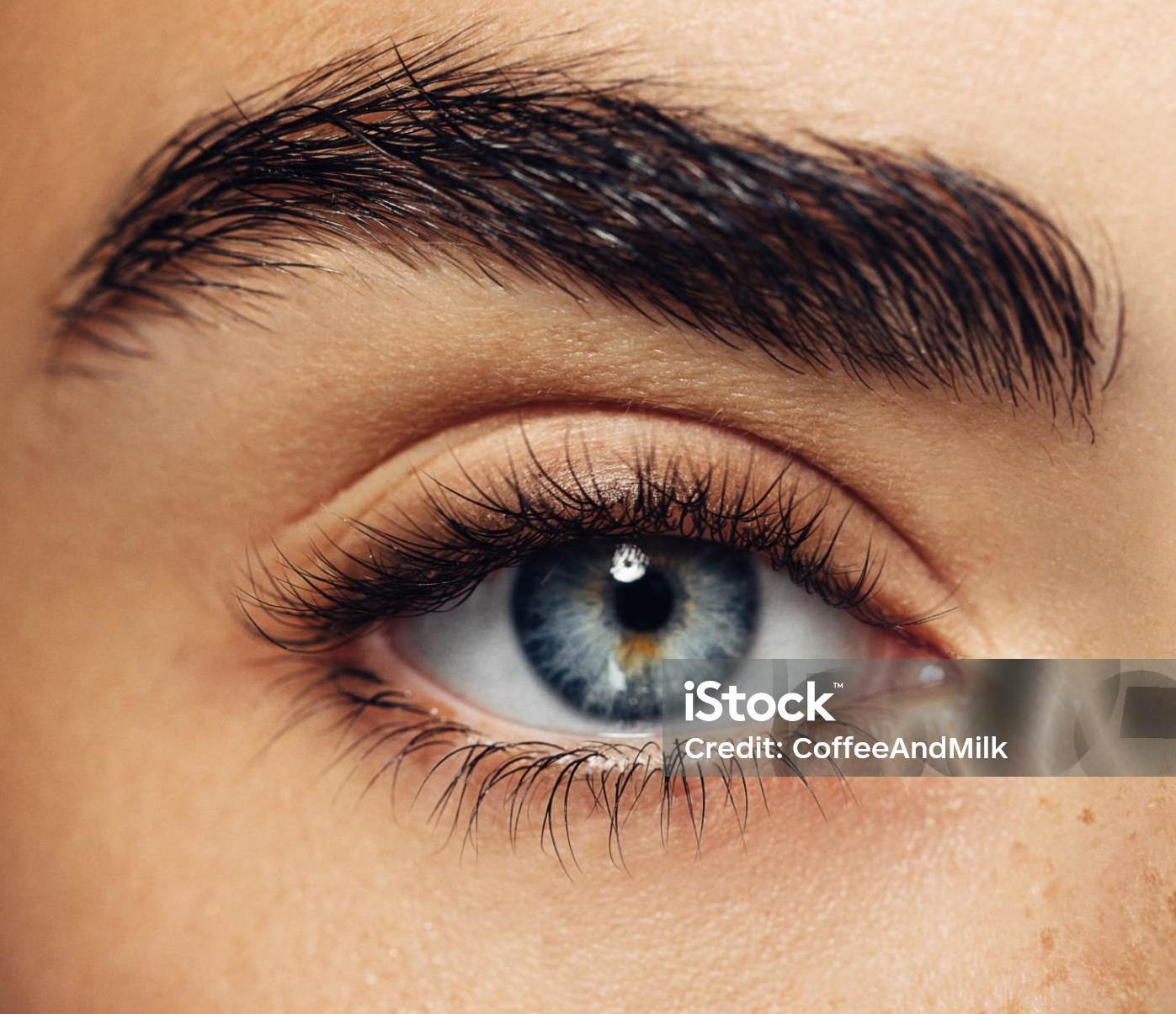 close up of eye and eyelid