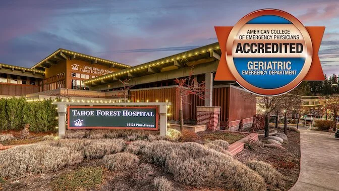 GEDA web news.lower res TFH exterior sign, Cancer Center, GEDA seal