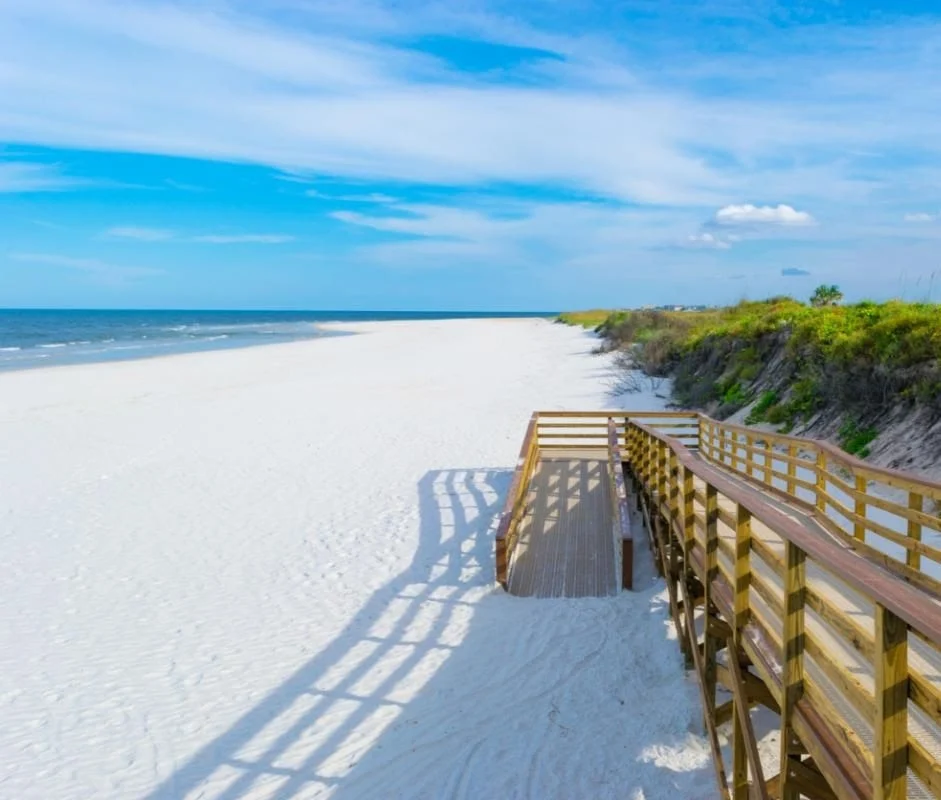 white sand beach