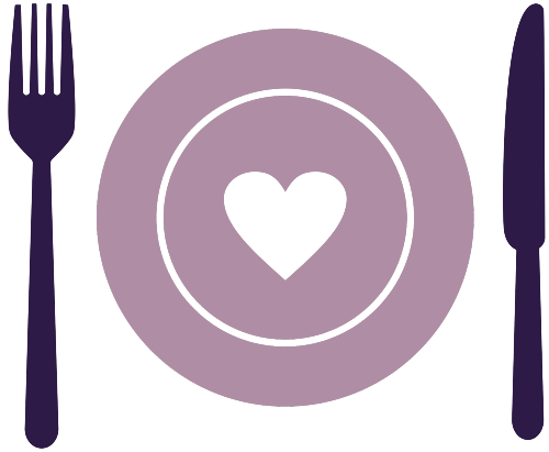 Foundation(2) icon of plate, fork and knife setting