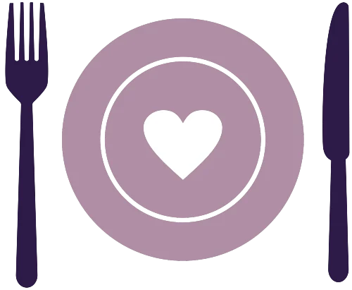 icon of plate, fork and knife setting