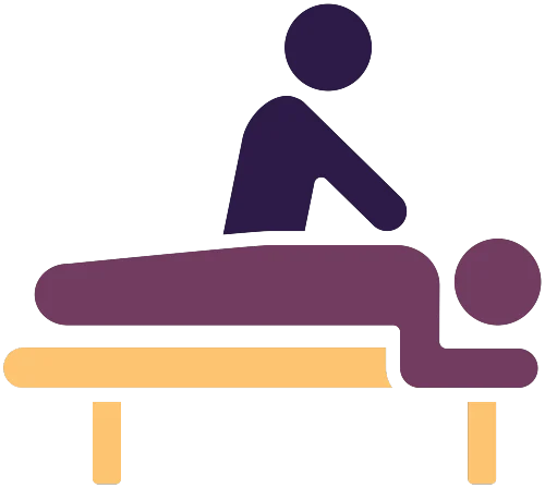 icon of person receiving massage