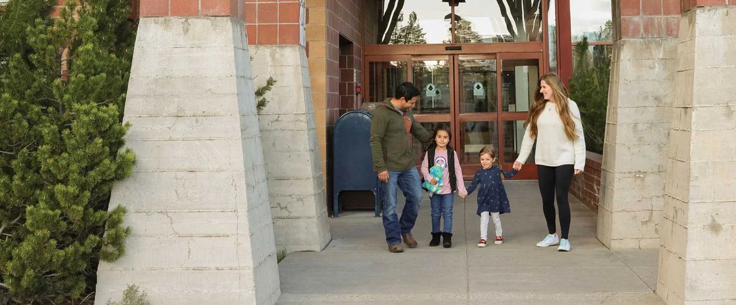 Family leaving hospital together