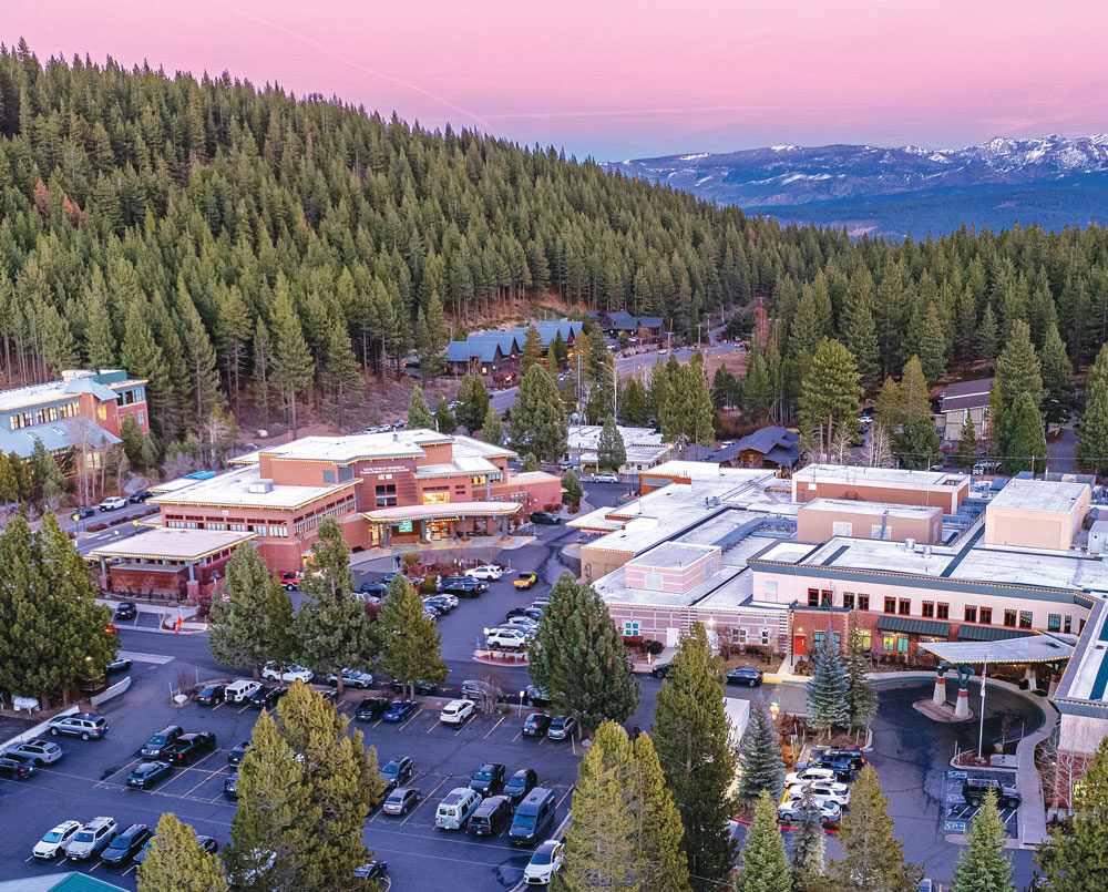 overhead-truckee-hospital-view Truckee overhead view at twilight