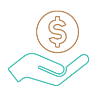 give-money-right hand giving money icon right