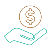 give-money-right hand giving money icon right